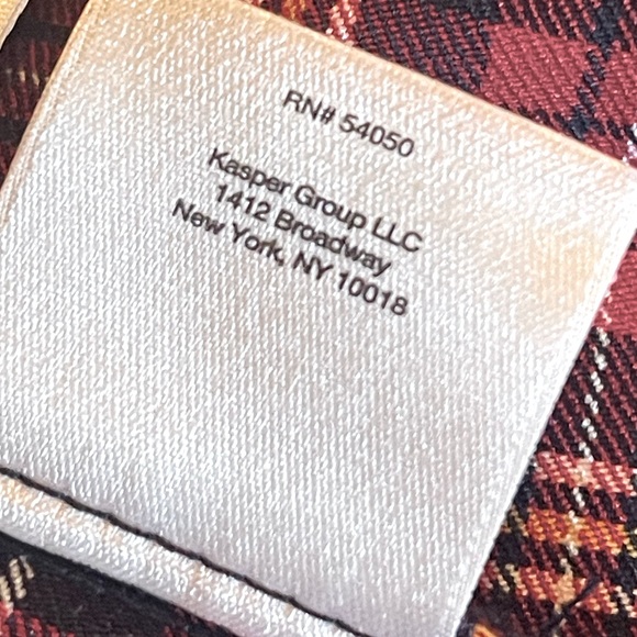 Anne Klein size XL woman plaid multicolor blazer - Picture 9 of 14